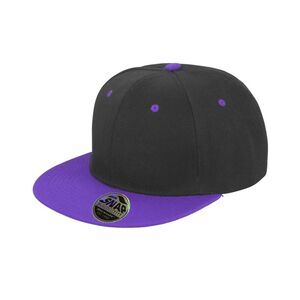 Result Unisex Core Bronx Original Flat Peak  Dual Color Cap (Pack of 2) / Black/